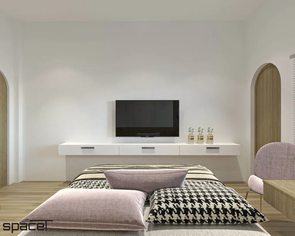 Phòng ngủ - Nhà phố Quận 6 - Phong cách Scandinavian + Color Block | Space T