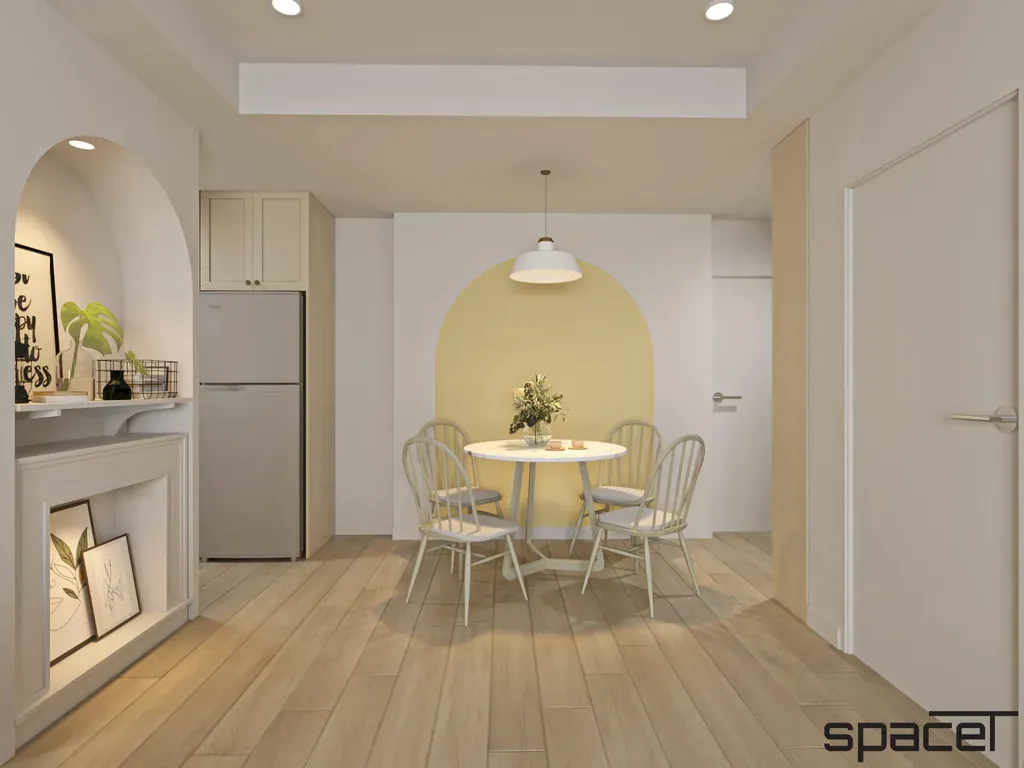 Phòng ăn - Căn hộ Masteri T5 Thảo Điền 71m2 - Phong cách Color Block + Scandinavian | Space T