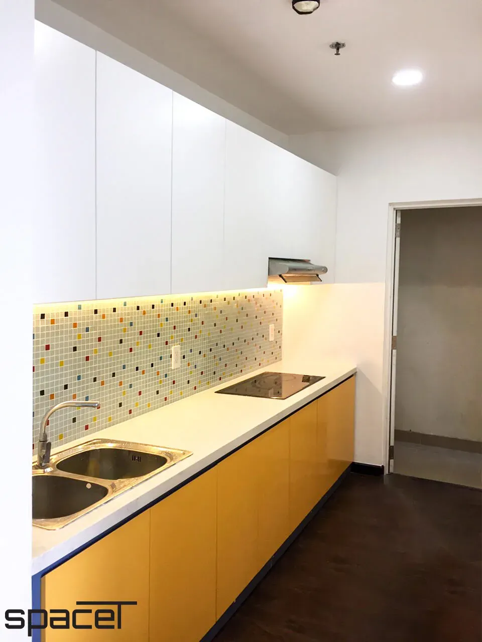 Phòng bếp - Cải tạo Căn hộ SaigonLand Bình Thạnh - Phong cách Color Block | Space T
