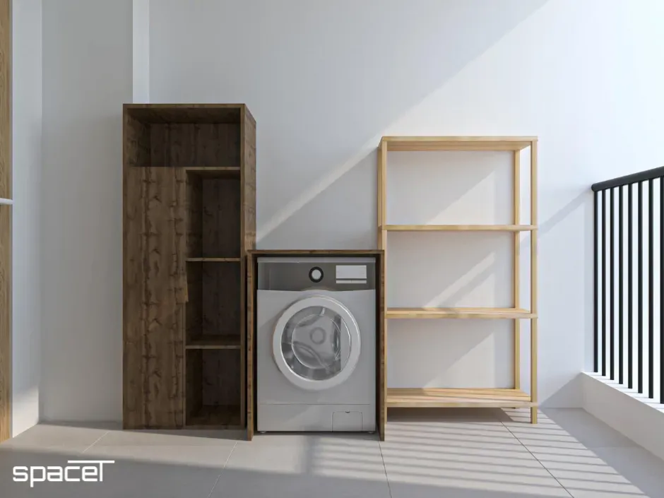 Lô gia - Cải tạo Căn hộ Botanica Premier - Phong cách Japandi | Space T