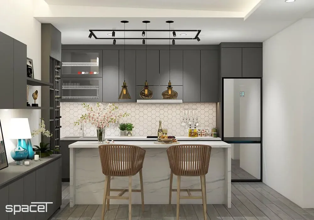 Phòng bếp - Căn hộ Saigon Pearl Bình Thạnh - Phong cách Modern + Minimalist | Space T