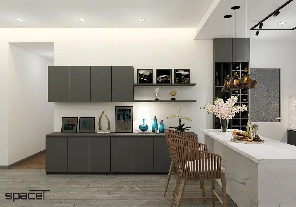 Phòng bếp - Căn hộ Saigon Pearl Bình Thạnh - Phong cách Modern + Minimalist | Space T