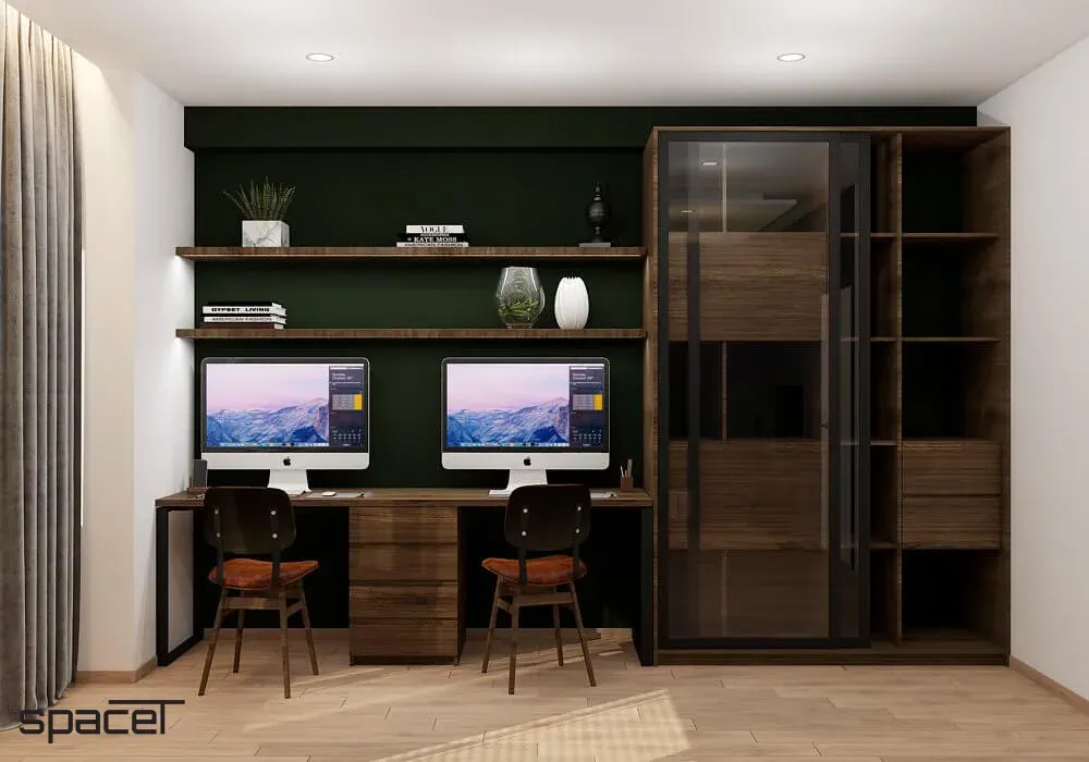 Phòng làm việc - Căn hộ Saigon Pearl Bình Thạnh - Phong cách Modern + Minimalist | Space T