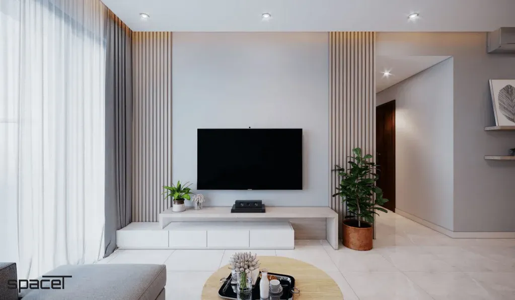 Phòng khách - Căn hộ One Verandah Quận 2 - Phong cách Scandinavian + Modern | Space T