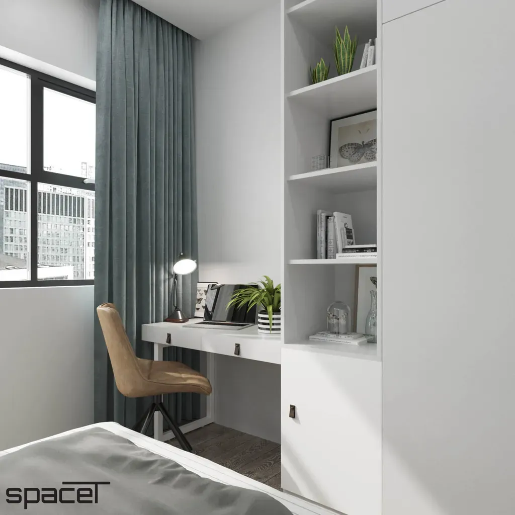 Phòng ngủ - Căn hộ Compass One Bình Dương - Phong cách Modern | Space T