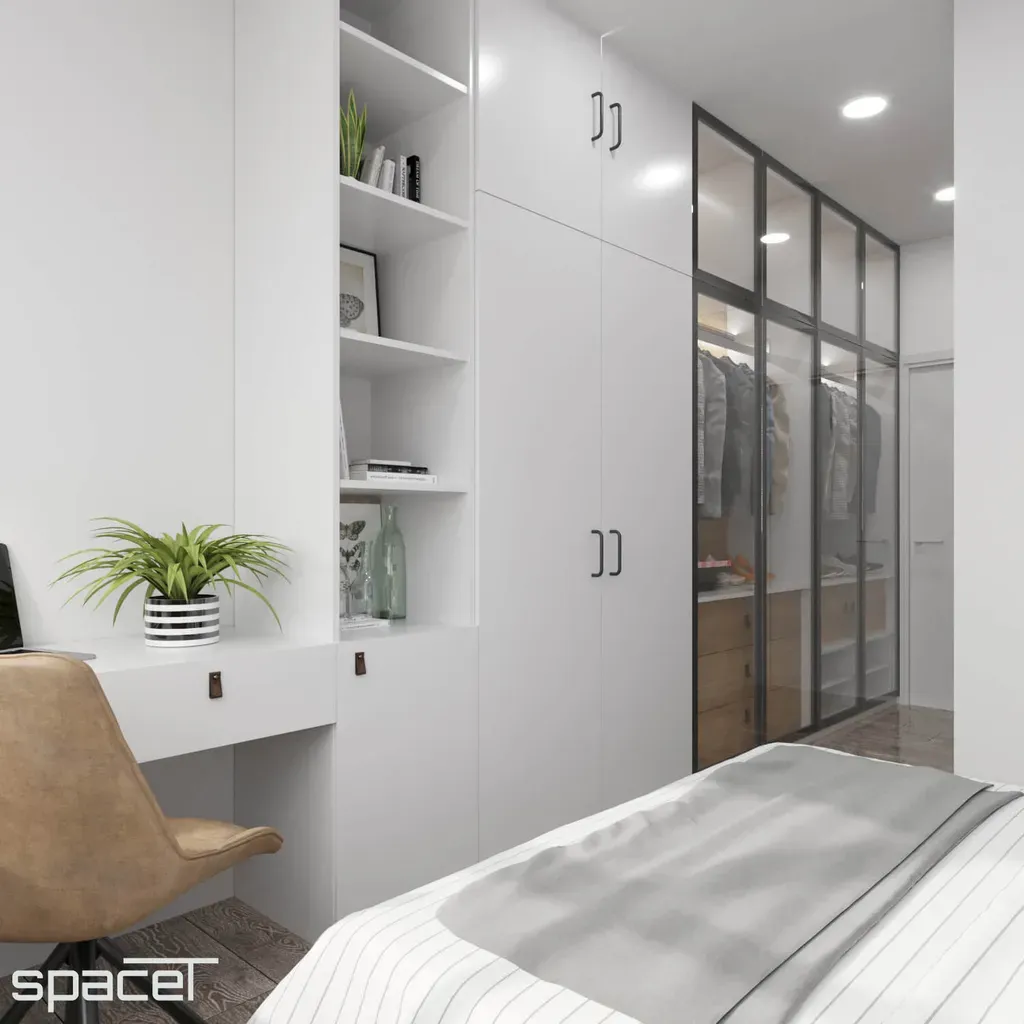 Phòng ngủ - Căn hộ Compass One Bình Dương - Phong cách Modern | Space T