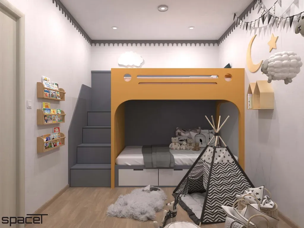 Phòng cho bé - Căn hộ Compass One Bình Dương - Phong cách Modern | Space T