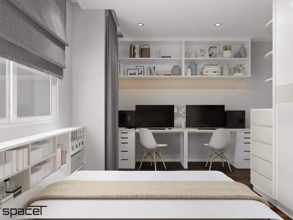 Phòng ngủ - Nhà phố Quận 1 45m2 - Phong cách Modern + Scandinavian | Space T