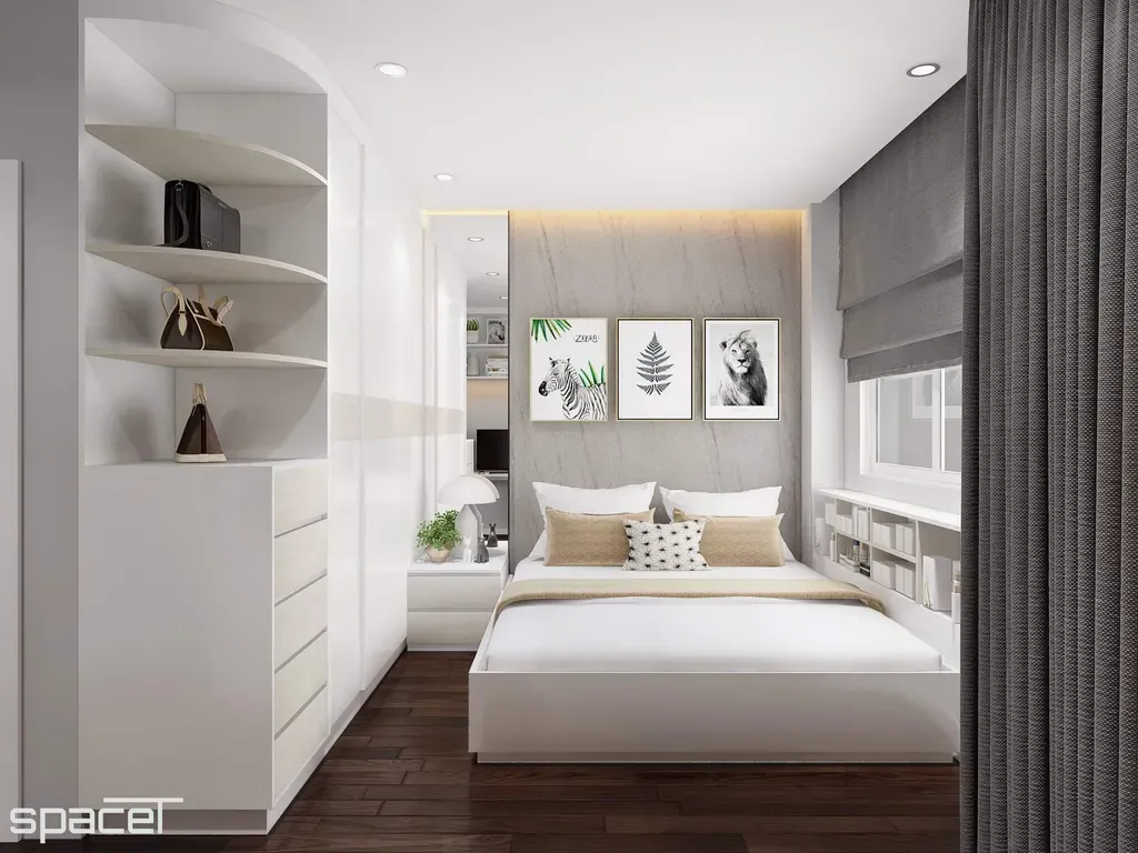 Phòng ngủ - Nhà phố Quận 1 45m2 - Phong cách Modern + Scandinavian | Space T