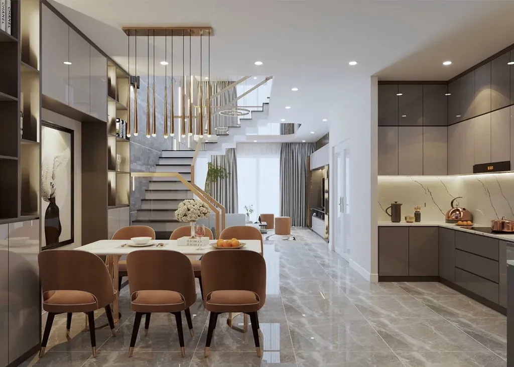 Nhà phố Quận 7 200m2 - Phong cách Modern | Space T