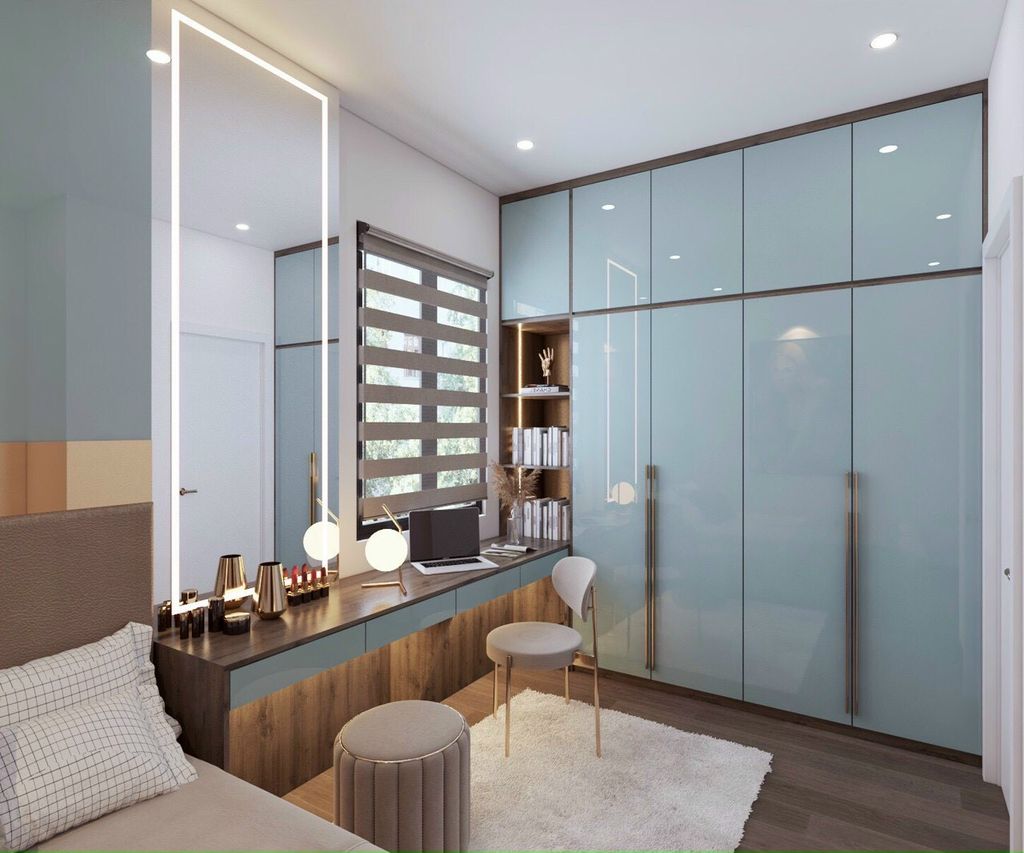 Phòng ngủ - Nhà phố Quận 7 200m2 - Phong cách Modern  | Space T