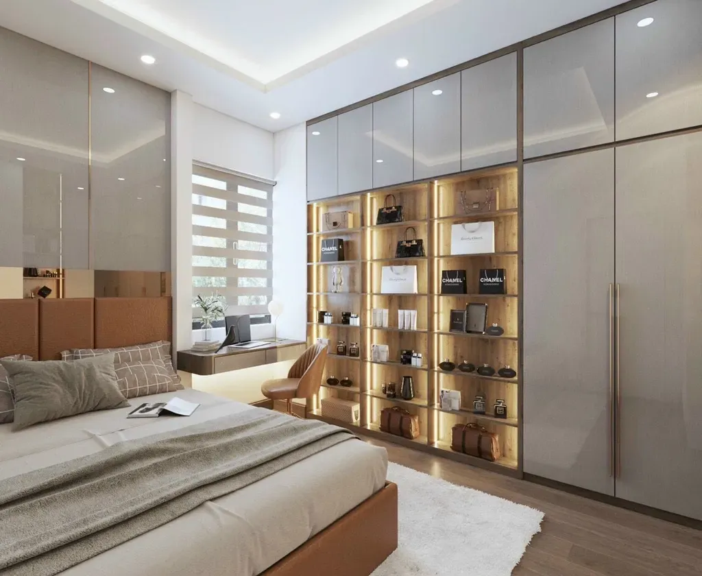 Phòng ngủ - Nhà phố Quận 7 200m2 - Phong cách Modern | Space T