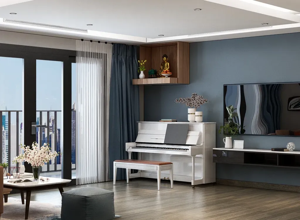 Phòng khách - Căn hộ Masteri Thảo Điền Quận 2 - Phong cách Modern | Space T