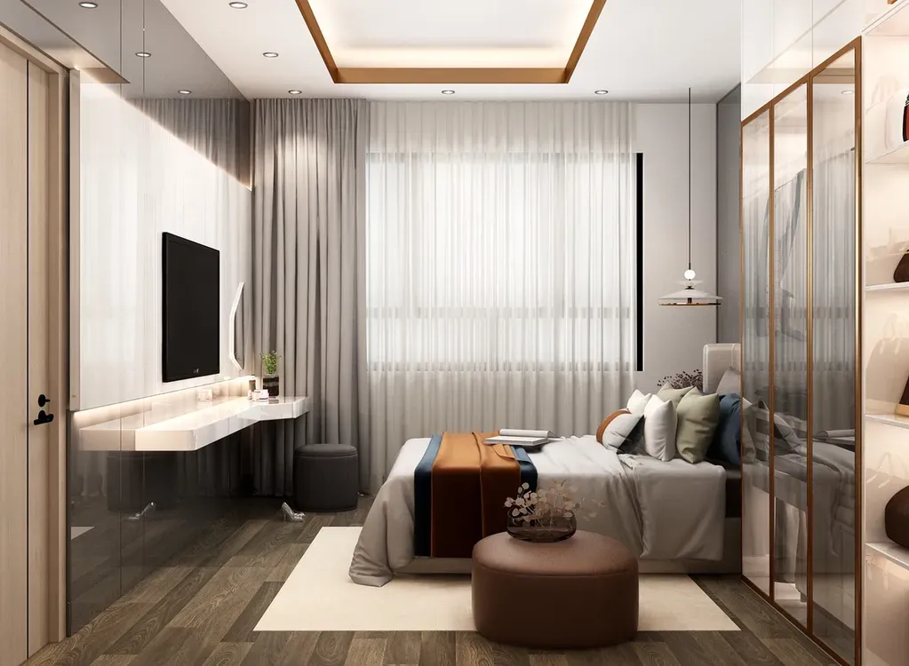 Phòng ngủ - Căn hộ Masteri Thảo Điền Quận 2 - Phong cách Modern | Space T
