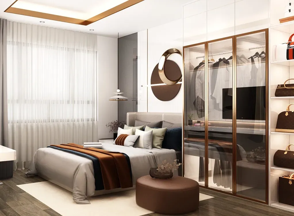 Phòng ngủ - Căn hộ Masteri Thảo Điền Quận 2 - Phong cách Modern | Space T