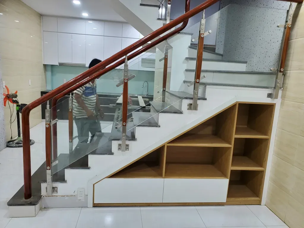 Cầu thang - Nhà phố Thủ Đức 100m2 - Phong cách Modern | Space T