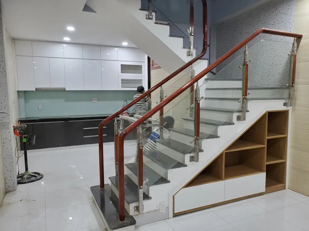 Cầu thang - Nhà phố Thủ Đức 100m2 - Phong cách Modern | Space T