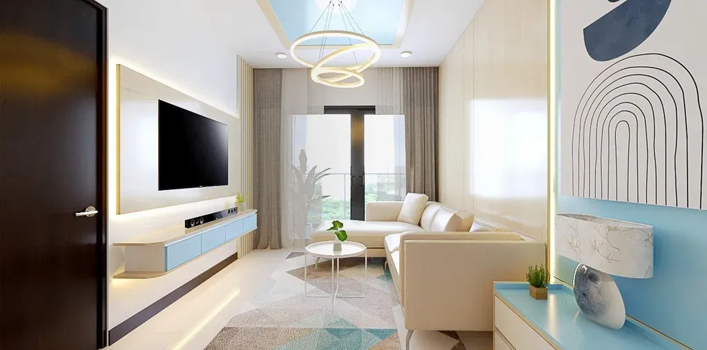 Phòng khách - Căn hộ CSJ Tower Vũng Tàu - Phong cách Scandinavian + Modern | Space T