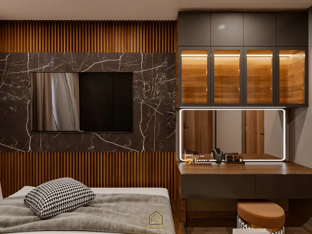 Phòng ngủ - Căn hộ chung cư Hà Đô Nguyễn Văn Công - Phong cách Modern | Space T