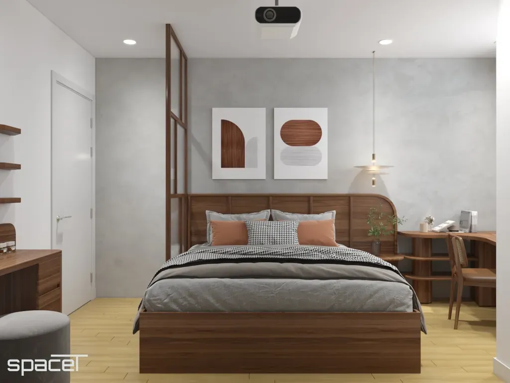 Phòng ngủ - Căn hộ City Garden Bình Thạnh - Phong cách Japandi | Space T