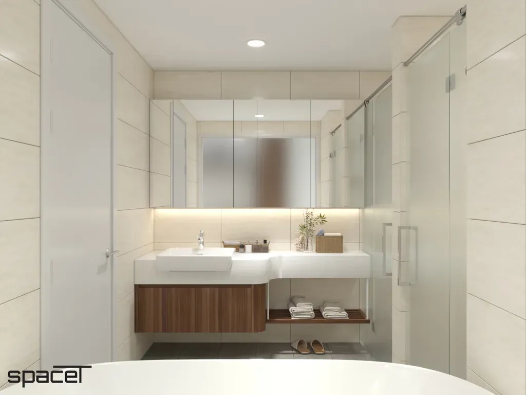 Phòng tắm - Căn hộ City Garden Bình Thạnh - Phong cách Japandi | Space T