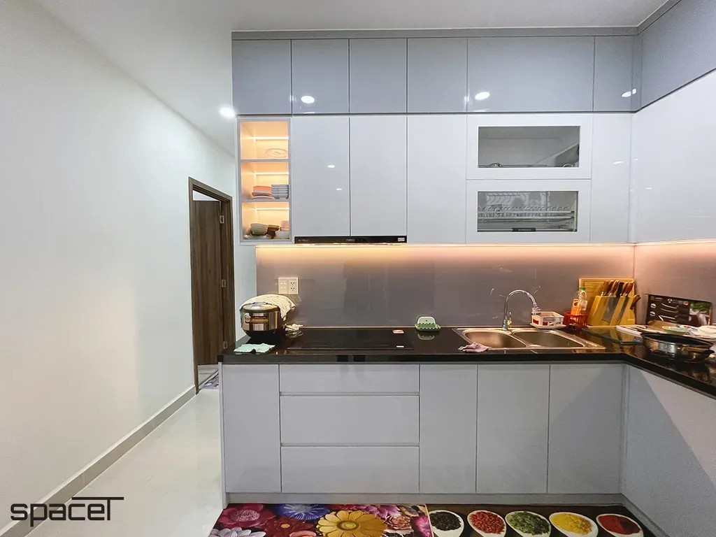 Phòng bếp - Căn hộ Topaz Elite - Phong cách Modern | Space T
