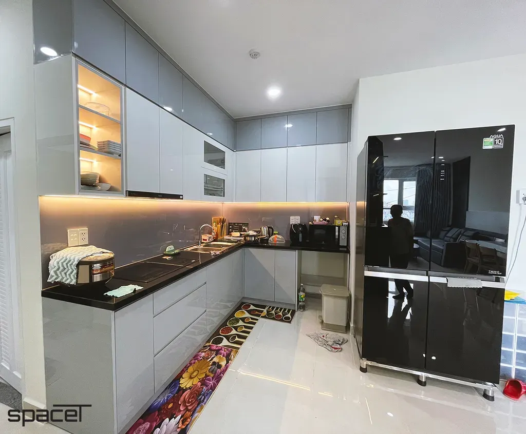 Phòng bếp - Căn hộ Topaz Elite - Phong cách Modern | Space T