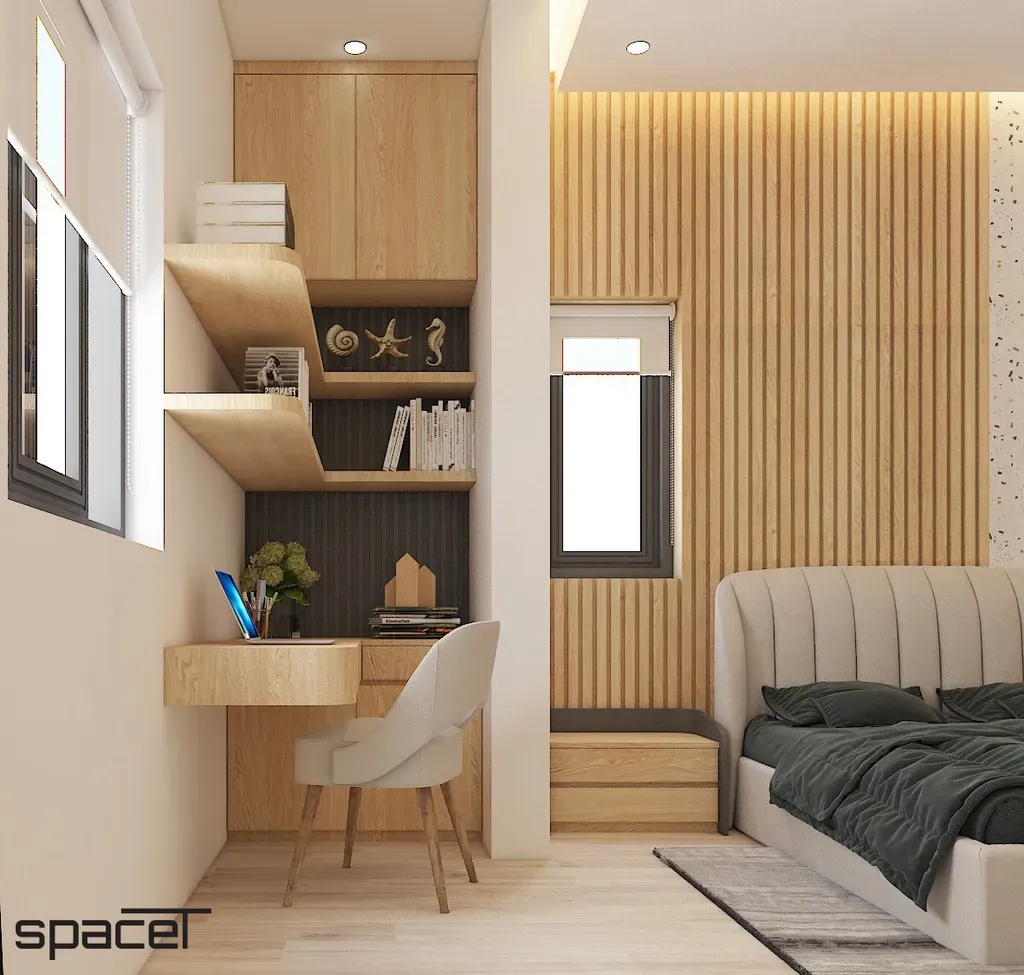 Phòng ngủ, Phòng làm việc - Văn phòng Công ty Minh Đức tại KCN Lê Minh Xuân | Space T