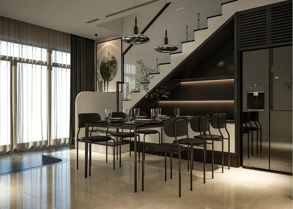 Phòng ăn - Nhà phố đường Phạm Văn Bạch - Phong cách Modern | Space T