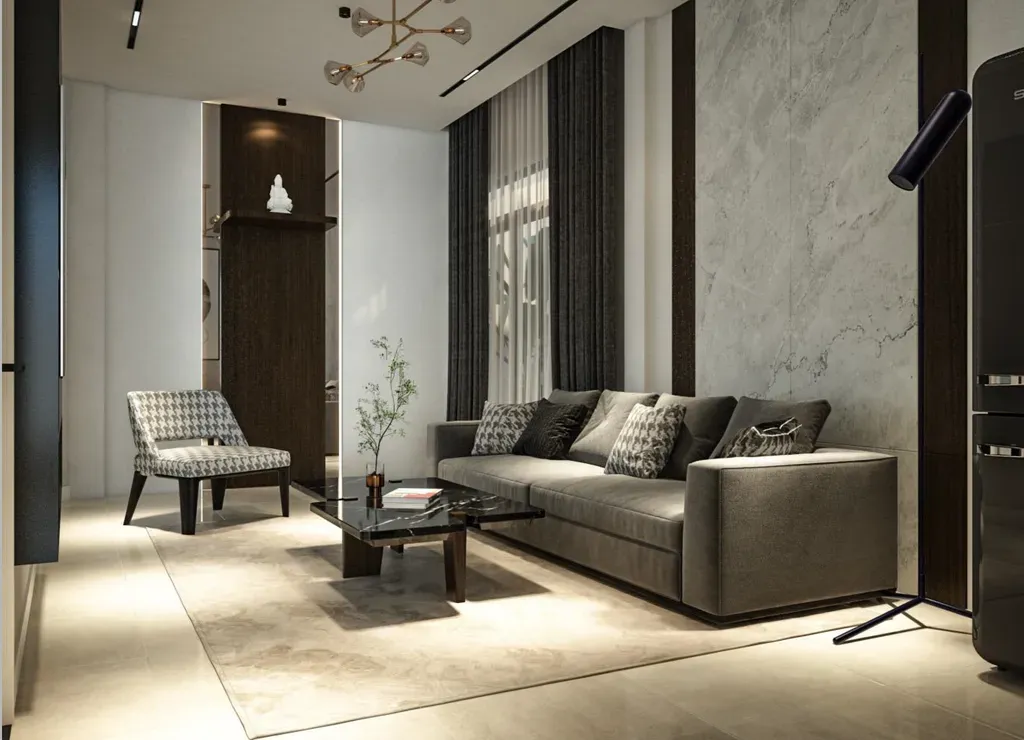 Phòng khách - Nhà phố đường Phạm Văn Bạch - Phong cách Modern | Space T
