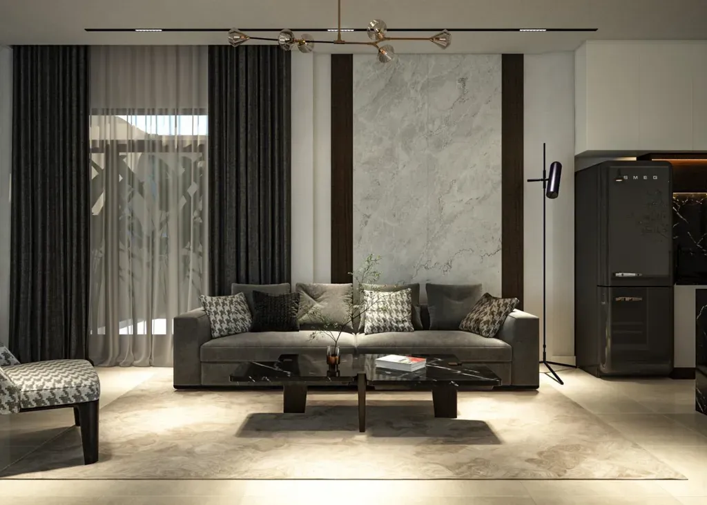 Phòng khách - Nhà phố đường Phạm Văn Bạch - Phong cách Modern | Space T
