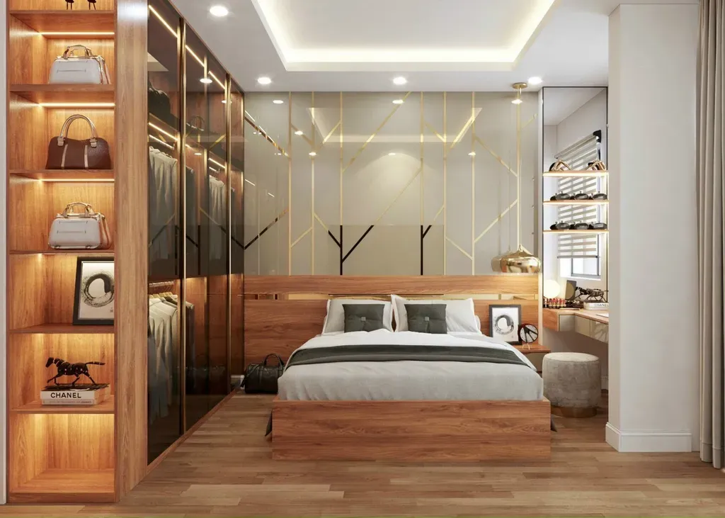 Phòng ngủ - Căn hộ Diamond Riverside Quận 8 - Phong cách Modern | Space T