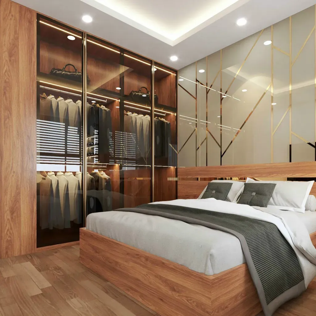 Phòng ngủ - Căn hộ Diamond Riverside Quận 8 - Phong cách Modern | Space T