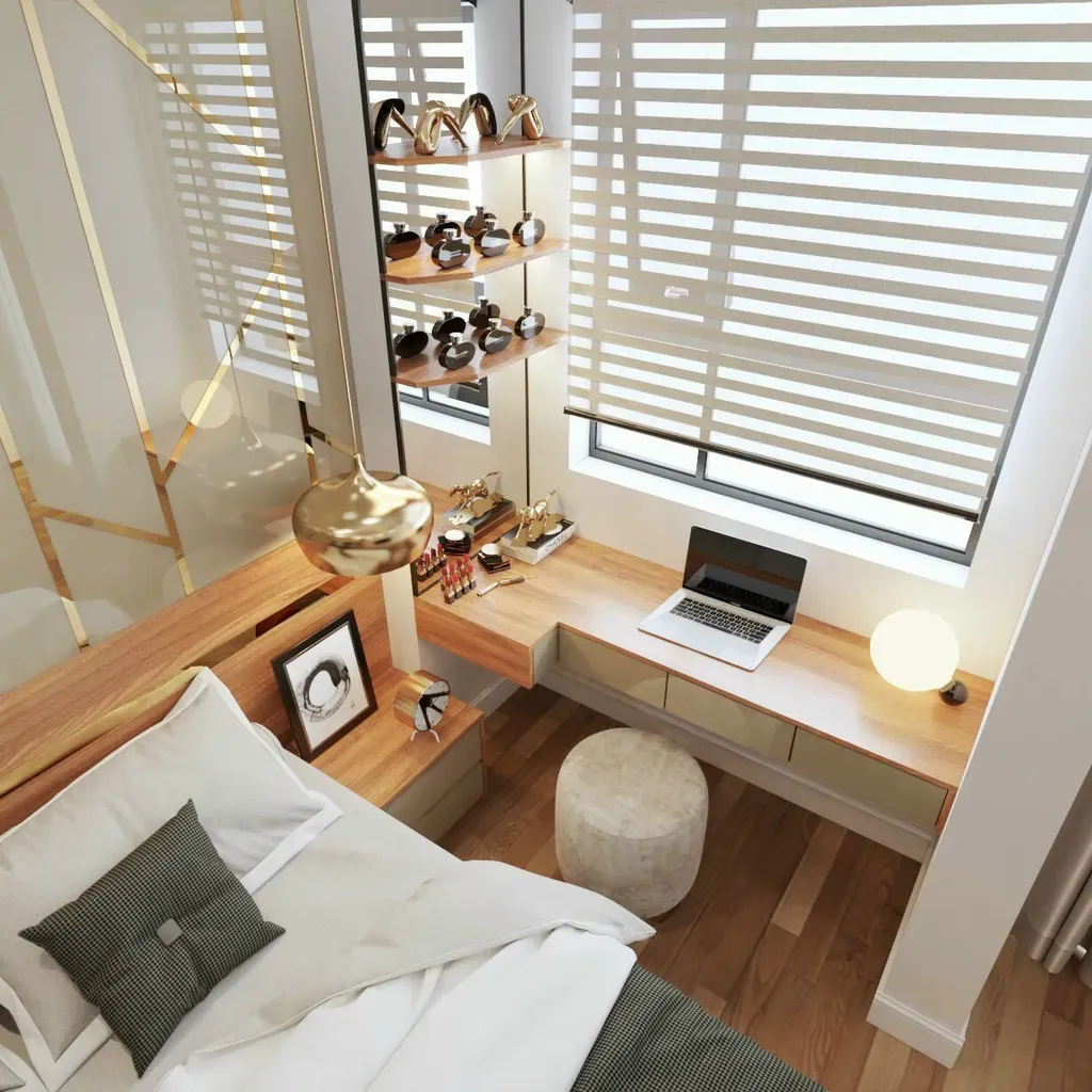 Phòng ngủ - Căn hộ Diamond Riverside Quận 8 - Phong cách Modern | Space T