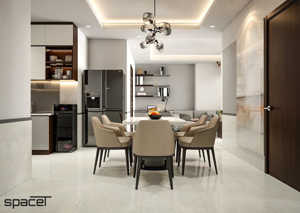 Phòng ăn - Căn hộ chung cư Orient Apartment - Phong cách Modern  | Space T