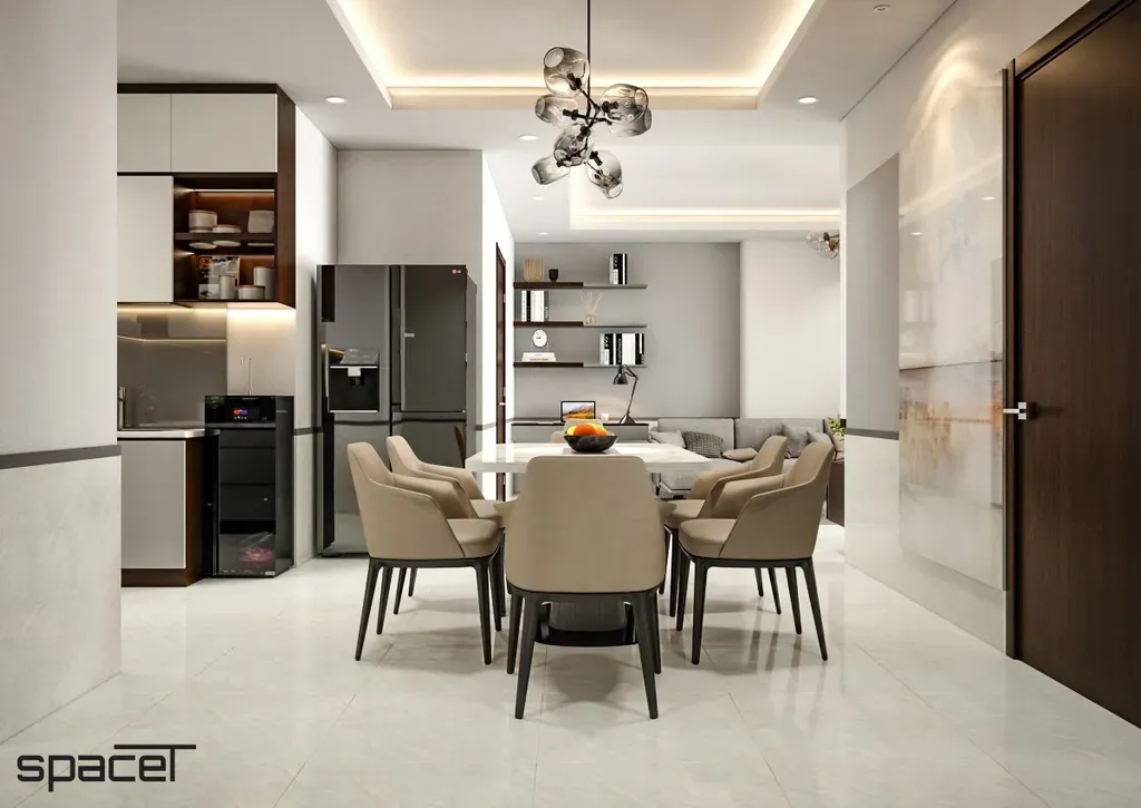 Phòng ăn - Căn hộ chung cư Orient Apartment - Phong cách Modern | Space T