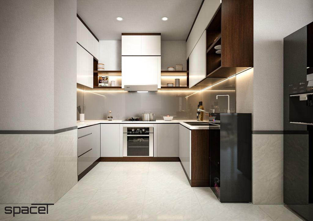 Phòng bếp - Căn hộ chung cư Orient Apartment - Phong cách Modern  | Space T