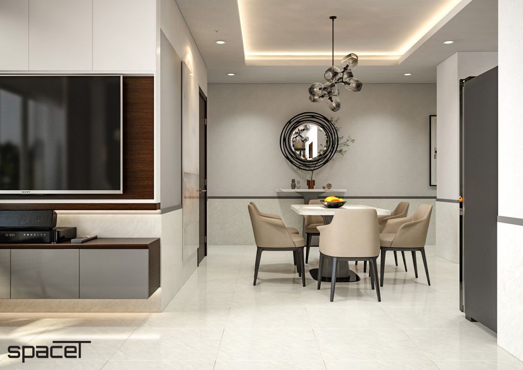 Phòng ăn - Căn hộ chung cư Orient Apartment - Phong cách Modern  | Space T