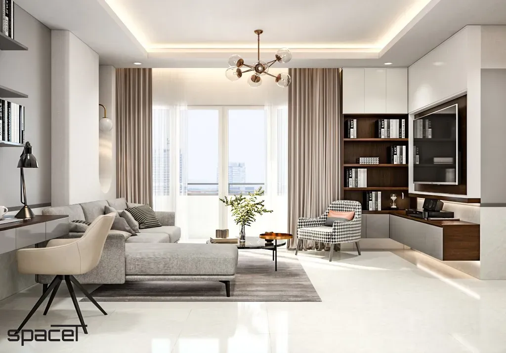 Phòng khách - Căn hộ chung cư Orient Apartment - Phong cách Modern | Space T