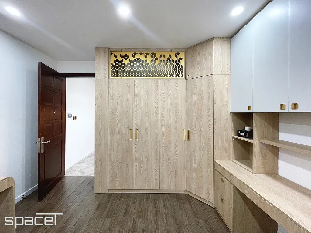 Phòng ngủ, Phòng làm việc - Nhà phố 114m2 Quận 10 - Phong cách Modern | Space T