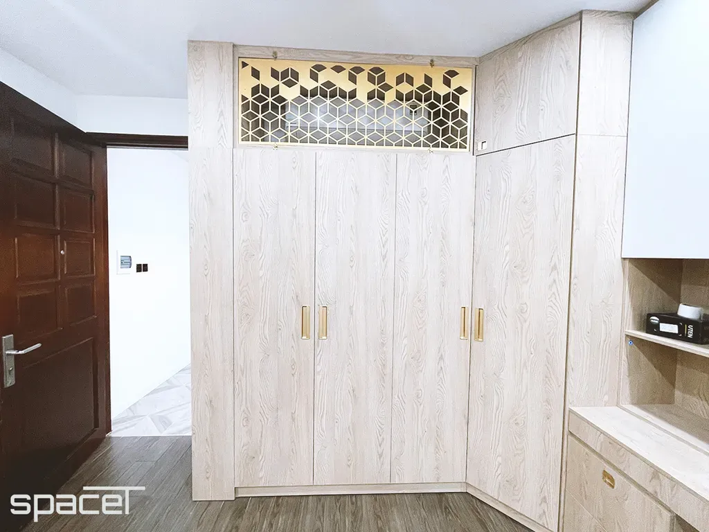 Phòng ngủ, Phòng làm việc - Nhà phố 114m2 Quận 10 - Phong cách Modern | Space T