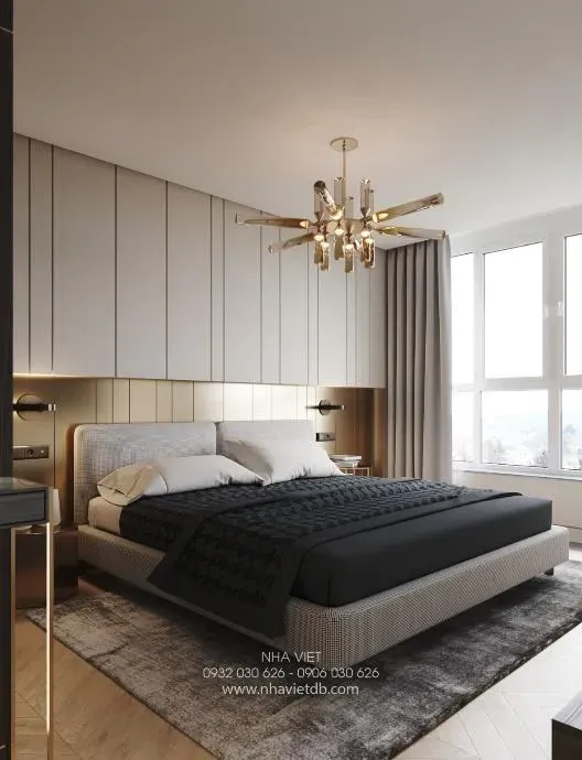 Phòng ngủ - Căn hộ Vinhomes Golden River - Phong cách Modern | Space T