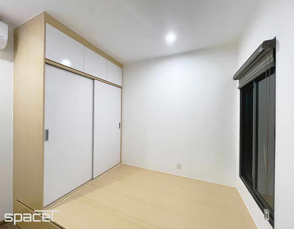 Phòng ngủ - Căn hộ 40m2 The Origami (Vinhomes) - Phong cách Japandi  | Space T