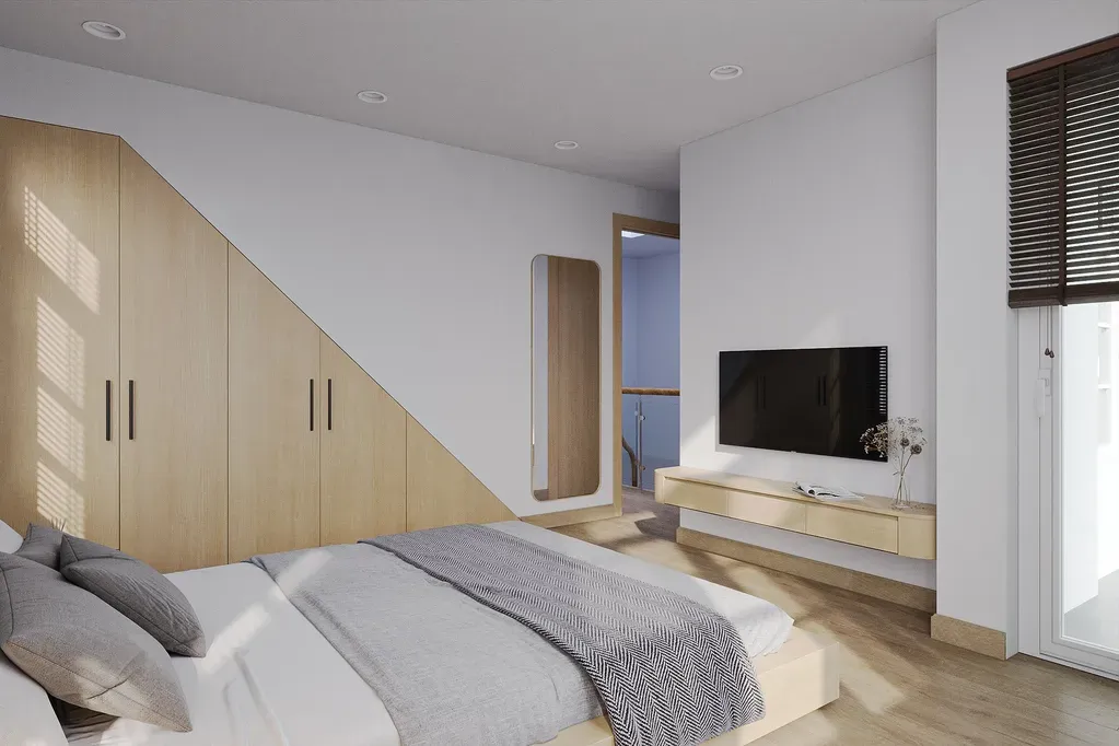 Phòng ngủ - Nhà phố liền kề NovaWorld Phan Thiết - Phong cách Japandi | Space T