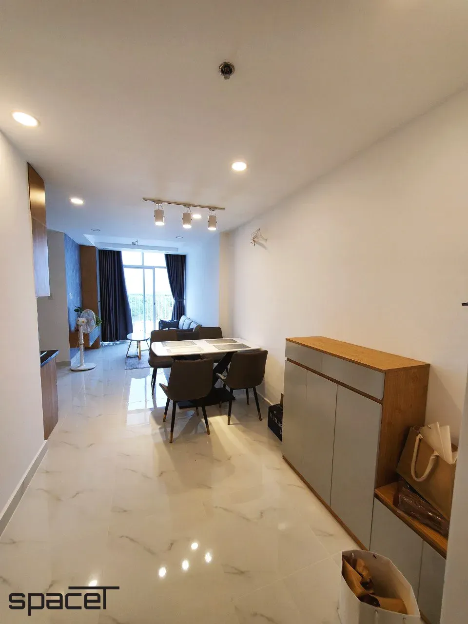 Phòng ăn, Lối vào - Căn hộ Terra Mia Bình Chánh 50m2 - Phong cách Modern | Space T
