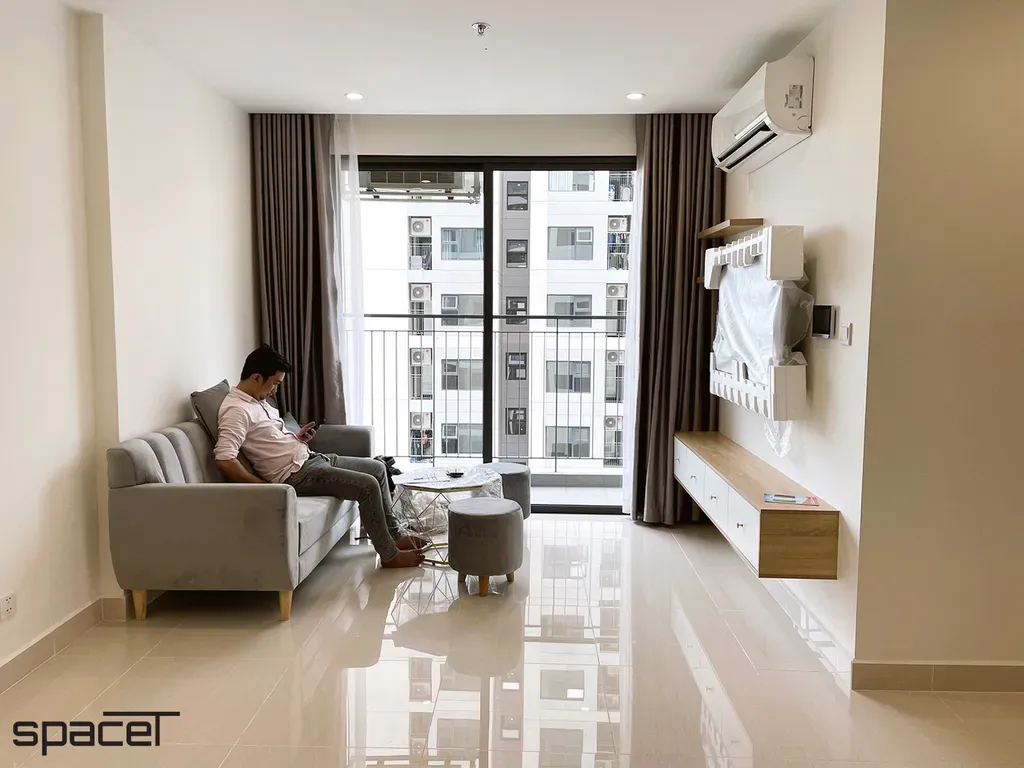 Phòng khách - Căn hộ The Origami (Vinhomes) - Phong cách Modern + Scandinavian | Space T