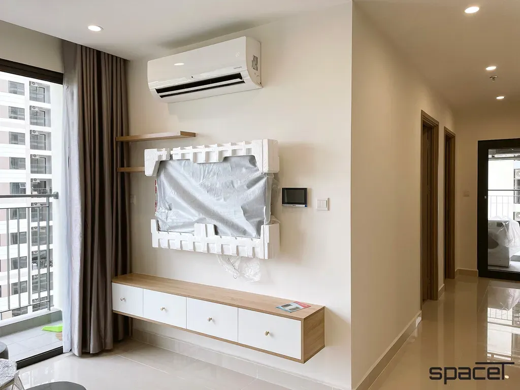 Phòng khách - Căn hộ The Origami (Vinhomes) - Phong cách Modern + Scandinavian | Space T