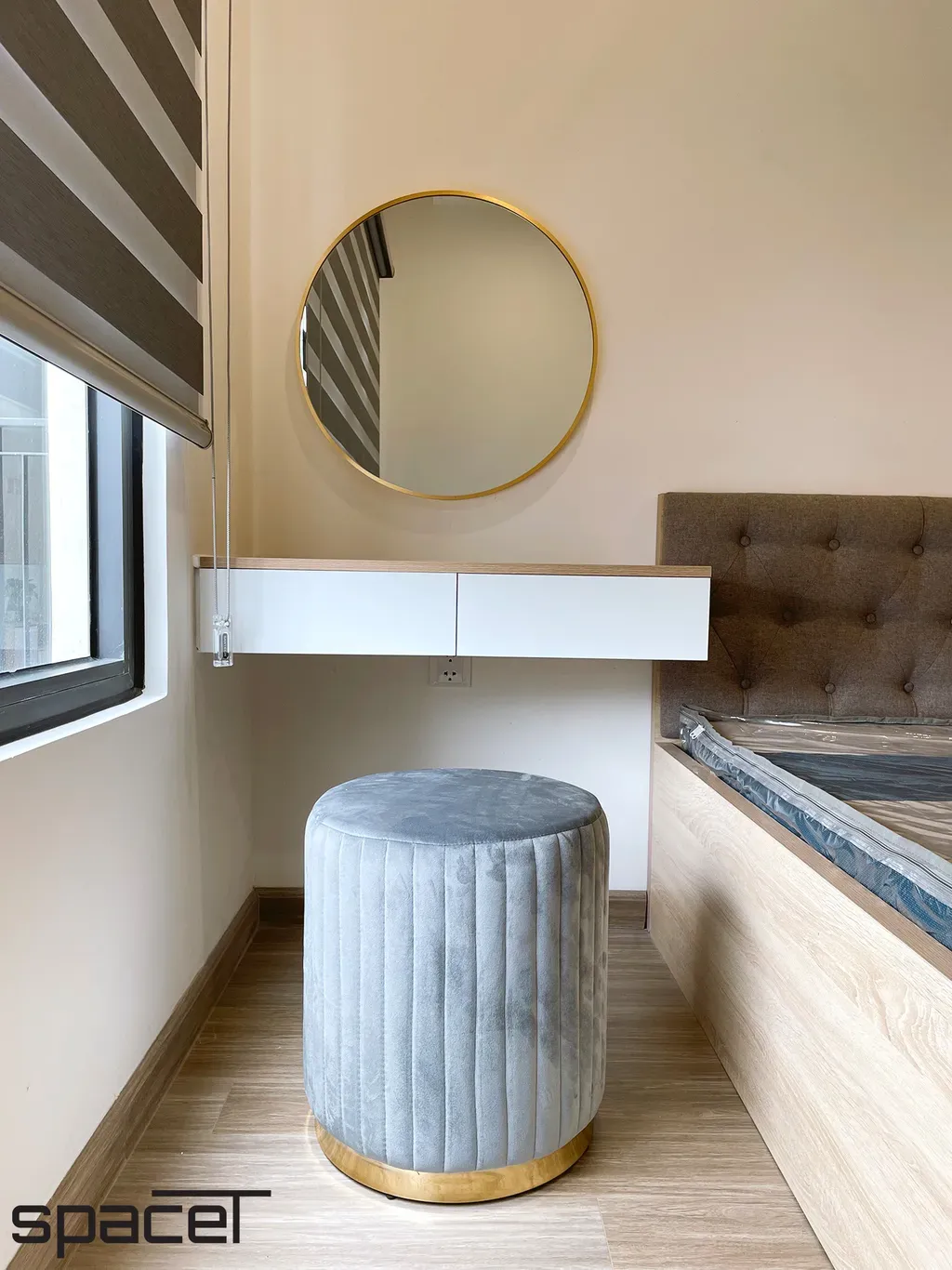 Phòng ngủ - Căn hộ The Origami (Vinhomes) - Phong cách Modern + Scandinavian | Space T