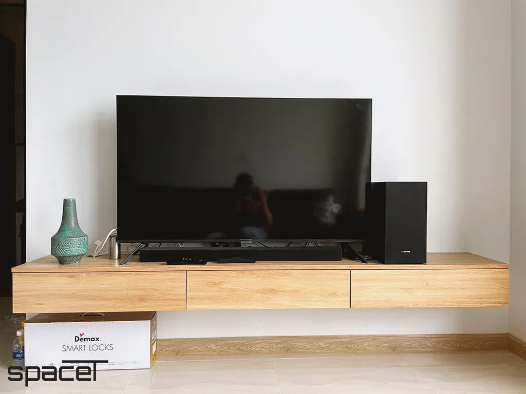 Phòng khách - Căn hộ Bcons Garden Bình Dương - Phong cách Modern + Rustic | Space T