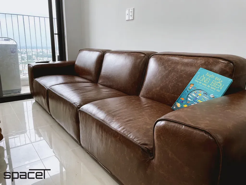 Phòng khách - Căn hộ Bcons Garden Bình Dương - Phong cách Modern + Rustic | Space T